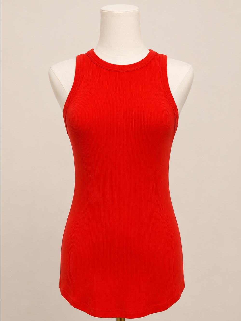 Lululemon - Bright Coral Ribbed Tank Top - Women